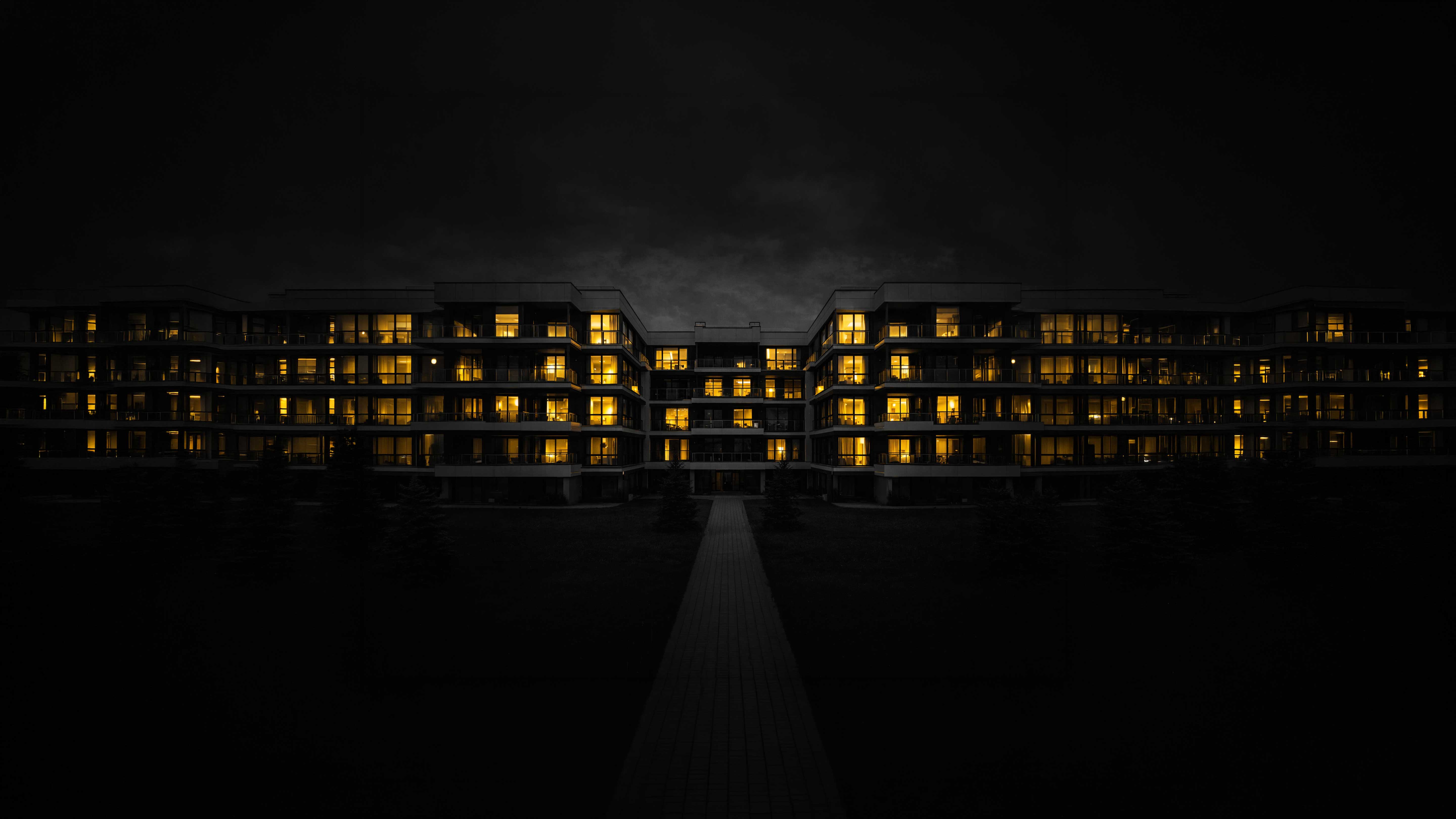 Expansive property aerial view